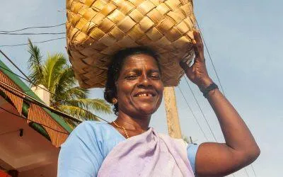Women Holding Bascket